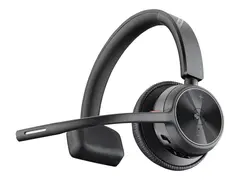 Poly Voyager 4310 - Voyager 4300 UC series hodesett - on-ear - Bluetooth - trådløs, kablet - USB-C - svart - Certified for Microsoft Teams