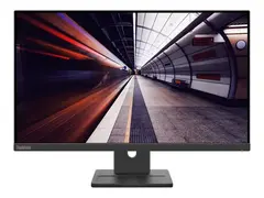 Lenovo ThinkVision E24-30 - LED-skjerm 24&quot; (23.8&quot; synlig) - 1920 x 1080 Full HD (1080p) @ 100 Hz - IPS - 250 cd/m&#178; - 1300:1 - 4 ms - HDMI, VGA, DisplayPort - h&#248;yttalere - ravnsort