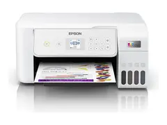 Epson EcoTank ET-2876 - Multifunksjonsskriver farge - ink-jet - ITS - A4 (medie) - opp til 10 spm (trykking) - 100 ark - Wi-Fi, USB - hvit