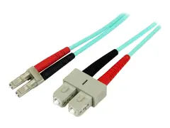STARTECH.COM 1m 3ft LC/UPC to SC/UPC OM3multimode Fiber Optic Cable Full Dupl