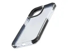 Cellular Line Tetra Force Strong Guard Baksidedeksel for mobiltelefon - svart, gjennomsiktig - for Apple iPhone 15 Plus