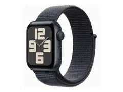 Apple Watch SE (GPS) - 2. generasjon 40 mm - midnattsaluminium - smartklokke med sportssl&#248;yfe - myk dobbeltlagsnylon - blekk - h&#229;ndleddst&#248;rrelse: 130-200 mm - 32 GB - Wi-Fi 4, Bluetooth - 26.4 g