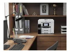 Epson EcoTank Pro ET-5885 - Multifunksjonsskriver farge - ink-jet - ITS - A4/Legal (medie) - opp til 25 spm (trykking) - 250 ark - 33.6 kbps - USB, LAN, Wi-Fi, USB-vert, NFC