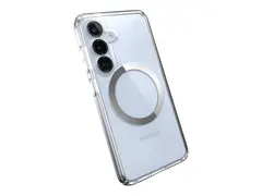 Speck Presidio Perfect-Clear Magnet Baksidedeksel for mobiltelefon - gummi - blank, krom - for Samsung Galaxy S25