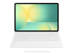 Samsung EF-DX625 - Tastatur og folioveske (bokomslag) AI-tast - med styreplate - tr&#229;dl&#248;s - POGO pin, Bluetooth - hvit tastatur, hvit boks - for Galaxy Tab S10 FE+