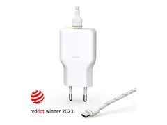 Unisynk - Str&#248;madapter - slank, sett, G3 (USB-C-kabel) - 36 watt - USB BC 1.2, PD 2.0, PD 3.0 (24 pin USB-C) - hvit