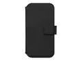 KEY Unstad - Lommebok for mobiltelefon stoff, 100 % resirkulert plast, PU-skinn (termoplastisk polyuretan + polykarbonat) - svart - for Apple iPhone 15 Pro