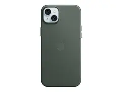 Apple - Baksidedeksel for mobiltelefon - MagSafe-samsvar FineWoven - eviggrønn - for iPhone 15 Plus