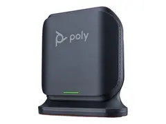 Poly Rove B4 - Trådløs telefonbasestasjon / VoIP telefonbasestasjon med anrops-ID/samtale venter DECT - treveis anropskapasitet - SIP v2, SDP, SIP over TLS, SIP over TCP, SIP over UDP - svart