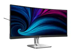 Philips 34B2U5600C - 5000 Series LED-skjerm - kurvet - USB - 34&quot; - 3440 x 1440 WQHD @ 120 Hz - VA - 300 cd/m&#178; - 4000:1 - 4 ms - 2xHDMI, DisplayPort, USB-C - h&#248;yttalere - koksgr&#229;