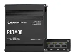 Teltonika RUTM08 - Ruter 3-portssvitsj 1GbE, IEEE 802.3u, PPP - DIN-skinnemonterbar, veggmonterbar, overflatemonterbar