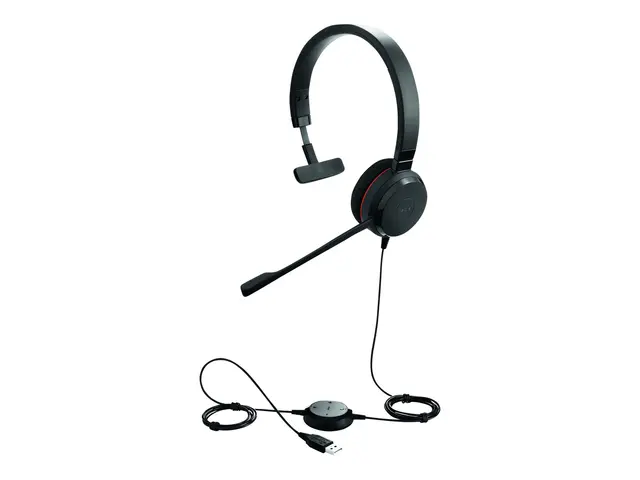 Jabra Evolve 30 II UC Mono - Hodesett on-ear kablet USB-C, USB-A l...