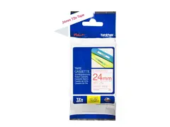 Brother TZe-252 - Standardklebemiddel - r&#248;dt p&#229; hvitt Rull (2,4 cm x 8 m) 1 kassett(er) laminert teip - for Brother PT-D600, P750; P-Touch PT-1650, 2430, 2700, 2710, 2730, 3600, 9700, 9800, D610