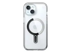 Speck Presidio Perfect-Clear - Beskyttelsesboks baksidedeksel for mobiltelefon MagSafe-samsvar - klar/klar, rolig s&#248;lv - for Apple iPhone 15