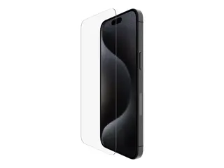 Belkin ScreenForce - Skjermbeskyttelse for mobiltelefon herdet glass, behandlet - glass - for Apple iPhone 15 Pro Max