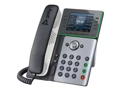 Poly Edge E320 - VoIP-telefon - med Bluetooth-grensesnitt treveis anropskapasitet - SIP - svart