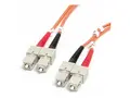 StarTech.com 1m (3.3ft) SC to SC OM1 Multimode Fiber Optic Cable, 62.5/125 Fiber Size, 10G Networks, LSZH Fiber Patch Cord nettverkskabel - 1 m