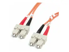 StarTech.com 1m (3.3ft) SC to SC OM1 Multimode Fiber Optic Cable, 62.5/125 Fiber Size, 10G Networks, LSZH Fiber Patch Cord nettverkskabel - 1 m