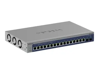 NETGEAR S3600 Series XS516TM - Switch 2+/L3 Lite - smart - 16 x 10/25 Gigabit Ethernet + 2 x 10 Gb Ethernet SFP+ (opplink) - stasjonær, rackmonterbar