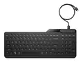 HP 405 - Tastatur - muletienhet - 65% - compact bakbelysning - USB - Pan Nordic - svart
