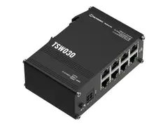 Teltonika TSW030 - Switch - ikke-styrt 8 x 10/100 - DIN-skinnemonterbar