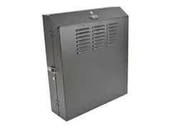 Eaton Tripp Lite Series 4U Wall Mount Low Profile Secure Rack Enclosure Cabinet Vertical Rack skap - veggmonterbar - svart - 4U - 19&quot;