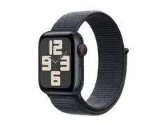 Apple Watch SE (GPS + Cellular) 2. generasjon - 40 mm - midnattsaluminium - smartklokke med sportssl&#248;yfe - myk dobbeltlagsnylon - blekk - h&#229;ndleddst&#248;rrelse: 130-200 mm - 32 GB - LTE, Wi-Fi 4, Bluetooth - 4G - 27.8 g