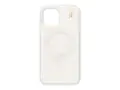 IDEAL OF SWEDEN - Baksidedeksel for mobiltelefon MagSafe-samsvar - resirkulert polykarbonat, celluloseacetat, resirkulert TPU-plast - perlehvitt - for Apple iPhone 12, 12 Pro