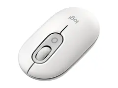 Logitech POP - Mus - tilpassbar emoji - optisk 4 knapper - tr&#229;dl&#248;s - Bluetooth 5.1 LE - elfenbenshvit