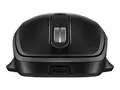 HP 515 - Mus - full st&#248;rrelse, ultra-rask oppladbar 5 knapper - tr&#229;dl&#248;s - 2.4 GHz - USB tr&#229;dl&#248;s mottaker - svart