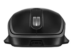 HP 515 - Mus - full st&#248;rrelse, ultra-rask oppladbar 5 knapper - tr&#229;dl&#248;s - 2.4 GHz - USB tr&#229;dl&#248;s mottaker - svart