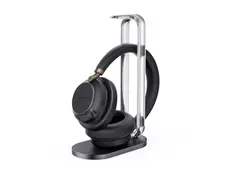 Yealink BH76 Plus - Hodesett - p&#229; &#248;ret / full st&#248;rrelse Bluetooth - tr&#229;dl&#248;s - aktiv st&#248;ydemping - USB-A via Bluetooth-adapter - svart - Certified for Microsoft Teams
