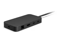 Microsoft Surface USB4 Dock - Dokkingstasjon USB4 / Thunderbolt 4 - 2 x USB-C, HDMI - 1GbE - 100 watt
