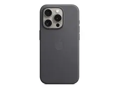 Apple - Baksidedeksel for mobiltelefon - MagSafe-samsvar FineWoven - svart - for iPhone 15 Pro