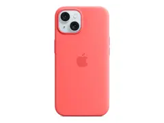 Apple - Baksidedeksel for mobiltelefon MagSafe-samsvar - silikon - guava - for iPhone 15