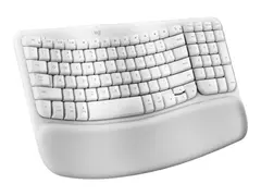 Logitech Ergo Series - Tastatur med polstret h&#229;ndleddst&#248;tte - tr&#229;dl&#248;s - Bluetooth LE - QWERTY - elfenbenshvit