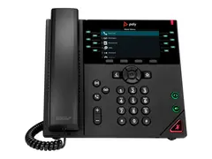 Poly VVX 450 - VoIP-telefon - treveis anropskapasitet SIP, SRTP, SDP - 12 linjer - svart