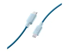 Cellular Line Stylecolor - Lightning-kabel 24 pin USB-C hann til Lightning hann - 1 m - blå