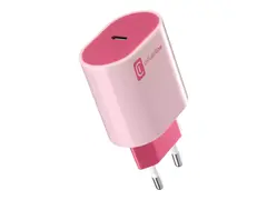 Cellular Line #Stylecolor - Str&#248;madapter 20 watt - 3 A - PD (24 pin USB-C) - rosa