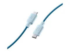 Cellular Line Stylecolor - USB-kabel 24 pin USB-C (hann) til 24 pin USB-C (hann) - 1 m - blå