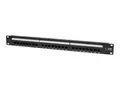 Eaton Tripp Lite Series 24-Port Cat6 Cat5 Patch Panel Rackmount 110 Punch Down RJ45 Ethernet 1URM Koblingspanel - CAT 6 - 1U - 19&quot; - 24 porter