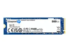 Kingston NV3 - SSD - 500 GB - intern M.2 2280 - PCIe 4.0 x4 (NVMe)