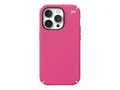 Speck Presidio 2 Pro - Baksidedeksel for mobiltelefon MagSafe-samsvar - hvit, blomsterrosa, digitalrosa - for Apple iPhone 14 Pro
