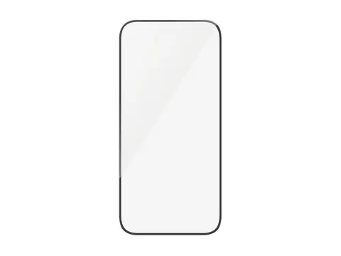 PanzerGlass - Skjermbeskyttelse for mobiltelefon ultrabred passform - glass - rammefarge svart - for Apple iPhone 16 Plus