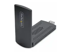 StarTech.com Wi-Fi 6E USB Adapter/Dongle, For Desktop/Laptop PC, Wireless NIC w/Foldable Antenna, WiFi Adapter Supports 802.11 b/g/n/ac/ax, 2.4/5/6 GHz Network Compatible Nettverksadapter - USB 3.0 - Wi-Fi 6E - svart