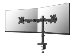 Neomounts DS60-600BL2 - Monteringssett (skjermarm) full bevegelse - for 2 skjermer - st&#229;l - svart - skjermst&#248;rrelse: 10&quot;-32&quot; - skrivebordsmonterbar