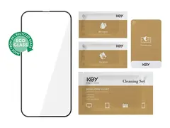 Key Besseggen - Skjermbeskyttelse for mobiltelefon eco, edge to edge - 2.5D - glass - rammefarge svart