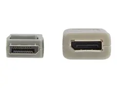 Eaton Tripp Lite Series DisplayPort Extension Cable with Active Repeater and Latching Connector (M/F), 4K 60 Hz, HDR, 4:4:4, HDCP 2.2, 20 ft. (6.1 m), TAA DisplayPort-kabel - TAA-samsvar - DisplayPort (hann) til DisplayPort (hunn) - DisplayPort 1.2 - 6.1 m - passiv, 4K 60Hz støtte, aktiv forsterker, gullbelagte kontakter - grå, svart