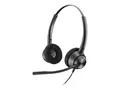 Poly EncorePro 320 - EncorePro 300 series hodesett - on-ear - kablet - Quick Disconnect - svart - TAA-samsvar - Certified for Skype for Business