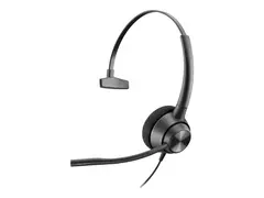 Poly EncorePro 310 - EncorePro 300 series hodesett - on-ear - kablet - Quick Disconnect - svart - Certified for Skype for Business